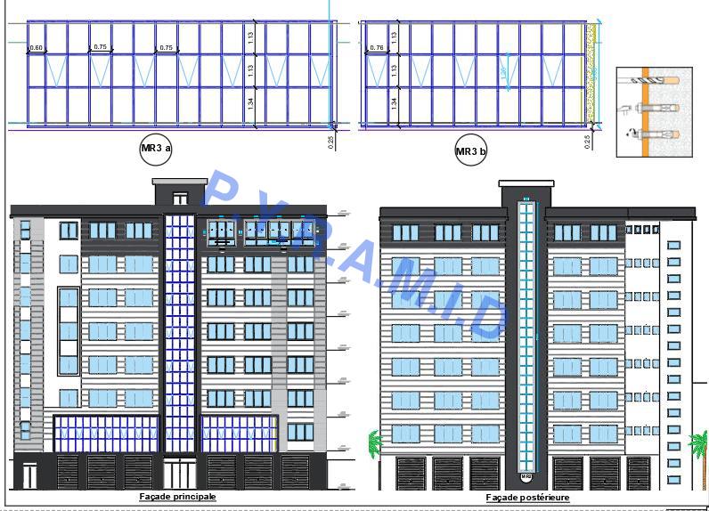 Etude d&rsquo;un bâtiment administratif en R+7+sous-sol à la wilaya de Béjaia — image 2